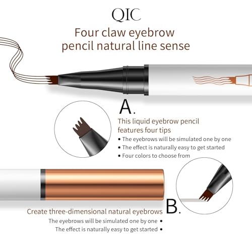 3D Microblading Eyebrow Pen 4-Tip Waterproof