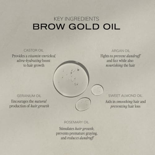 Brow Code GOLD Eyebrow Growth Oil 5ml – Nourishing Botanicals