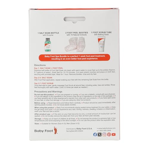 Baby Foot Original Exfoliating Foot Peel & Spa Bundle - 3-Piece Set