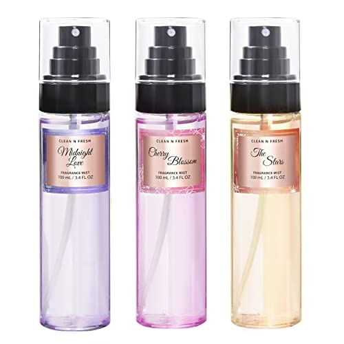 Clean-n-Fresh Body Spray for Women, 3-Pack (3.4 Fl Oz Each)