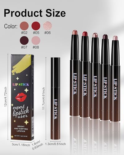 Nude Pink Matte Lipstick for Mature Women - 24H Long Lasting