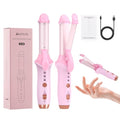 Cordless 2-in-1 Curling Iron & Straightener - 1 Inch Mini Travel Hair Styler