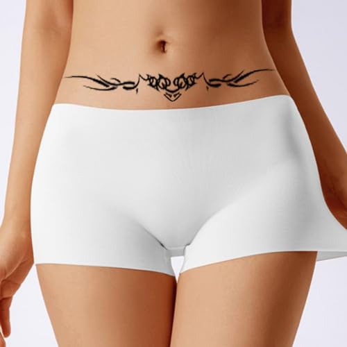 Flower Navel Temporary Tattoos for Women - 12 Sheets
