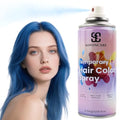 SOVONCARE Blue Temporary Hair Color Spray - 120ML Washable Dye for Kids & Adults