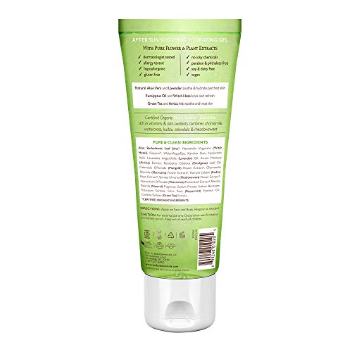 Babo Botanicals Aloe Vera Gel After Sun Soother, 8 oz