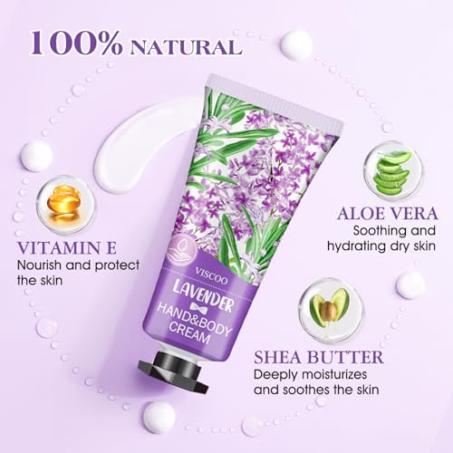 VISCOO 14 Pack Mini Hand Cream Gift Set for Women - Moisturizing Travel Size