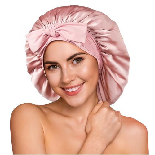 YFONG 1 pack silk bonnet+1 pack silk sleep mask