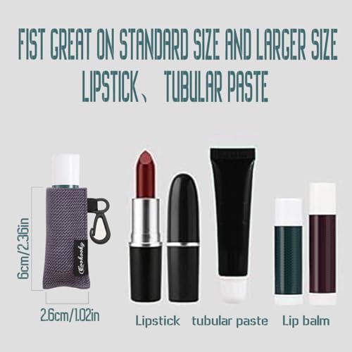 COOKOOKY Chapstick Holder Keychain Cute Minimalist Design Lip Balm Keychain Holder