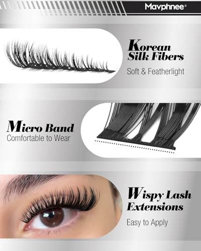 Wispy Lash Clusters 8-18MM CD Curl Eyelash Extensions (132pc)