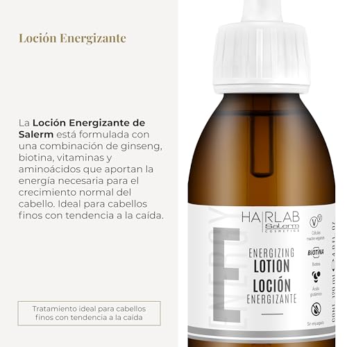 Salerm Hairlab Energizing Lotion Clinically Tested Hair Strengthener, 4.0 Ounce