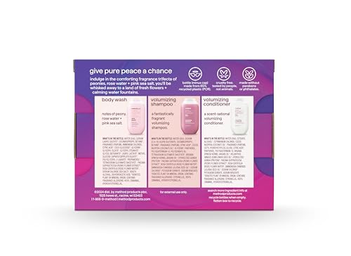 Method Travel Body Wash & Hair Care Gift Set - Pure Peace