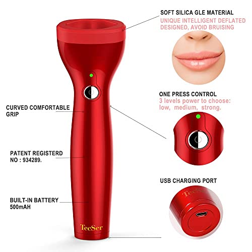 Lip Plumper Tool with 3 Strength USB Charging