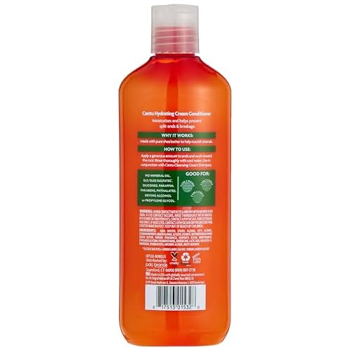 Cantu Natural Hair Conditioner Hydrating (Sulfate-Free), 13.5 Ounce (Pack of 2)