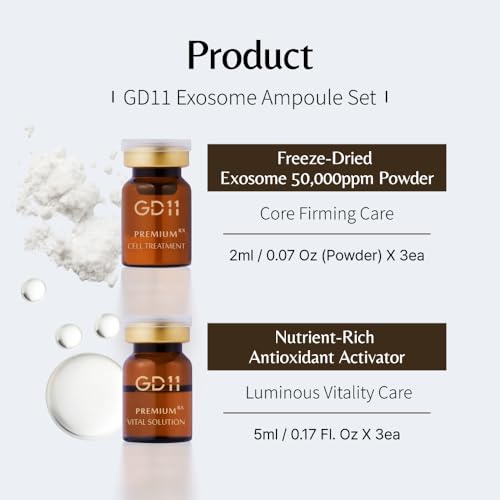 GD11 Exosome Ampoule Set for Firm, Even Skin - 3 Pairs