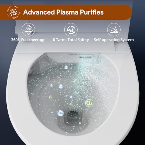 Uncle Brown ST12U Smart Bidet Toilet, ADA Height, Auto Open/Close Lid