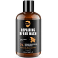 Repairing Beard Wash & Shampoo for Damaged Beards - Strengthens, Softens, Thickens & Adds Healthy Shine ? With 3% Protein, Biotin, Ceramides & Niacinamide ? 8.45 fl oz