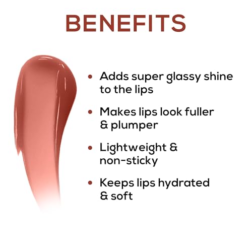 RENEE Hot Lips Lip Gloss 4.5ml - Vitamin E, Non-Sticky, Nude