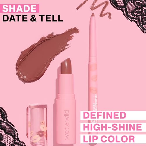 Wet n Wild Date or Dominate Lipstick & Liner Set