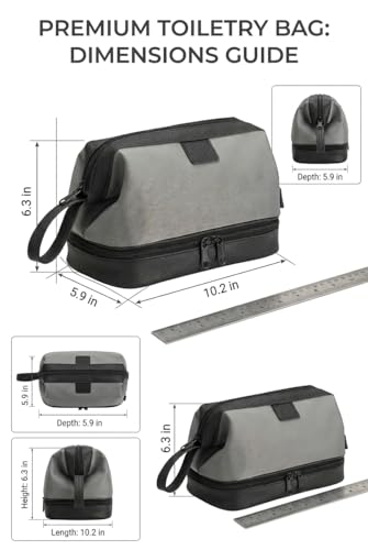 Wet Dry Toiletry Bag Waterproof Double Layer Storage