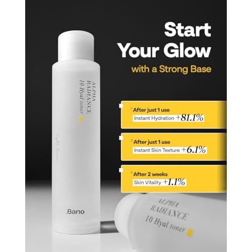 Alpha Arbutin Toner ? Hydrating Exfoliating Toner with Niacinamide, Hyaluronic Acid, PHA & Salicylic Acid | Glow & Uneven Tone | Korean Skincare for Sensitive Skin | Fragrance-Free | 4.05 fl oz