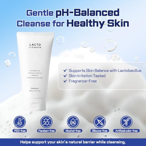 Benetus Lacto Cleanser 150ml – Low pH Hydrating Face Wash