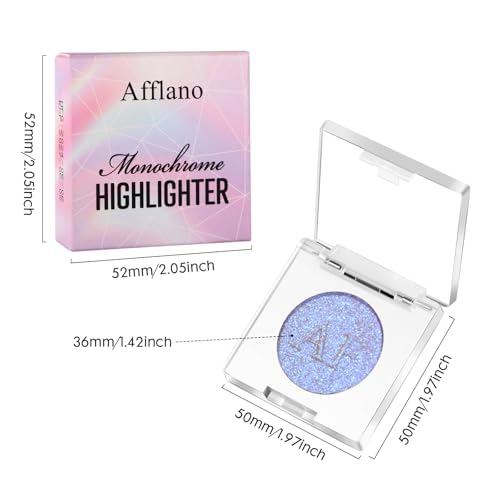 Duochrome Holographic Face Highlighter Powder - Waterproof Iridescent Glow