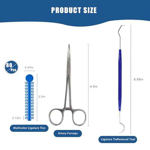 TTKBHHQ-Multi-Color Orthodontic Ligatures 2080 Pieces and DIY Tools, Braces Rubber Band Tool Set