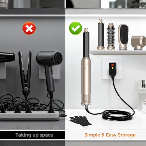 5-in-1 Hot Air Brush & Curling Iron Set with Ionic Technology