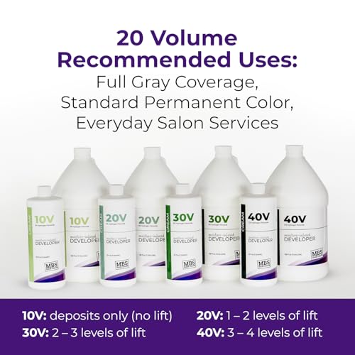 20 Volume Cream Developer 32 oz - 6% Peroxide Hair Color