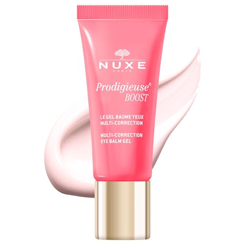 Nuxe Prodigieuse Boost Multi-Correction Eye Balm Gel with Jasmine Extract, Reduces Puffiness & Dark Circles, 0.51 Fl Oz