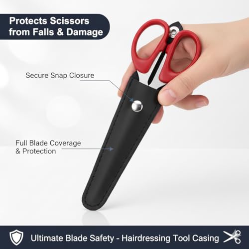 Professional Salon Hair Scissors Case | PU Leather Holster