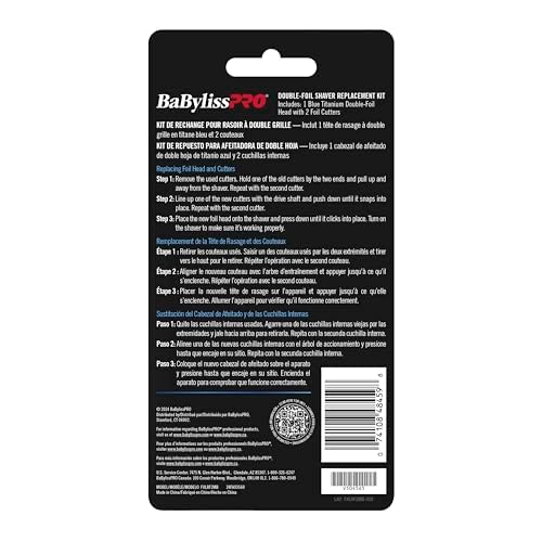 Replacement Foil and Cutter for UV Double Foil Shavers - for use with UV Foil Shavers ONLY