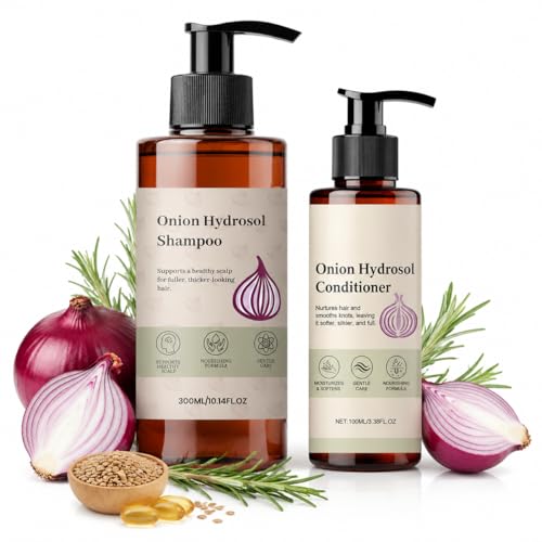 Onion Hydrosol Shampoo & Conditioner Set for Hair Growth - Biotin & Rosemary