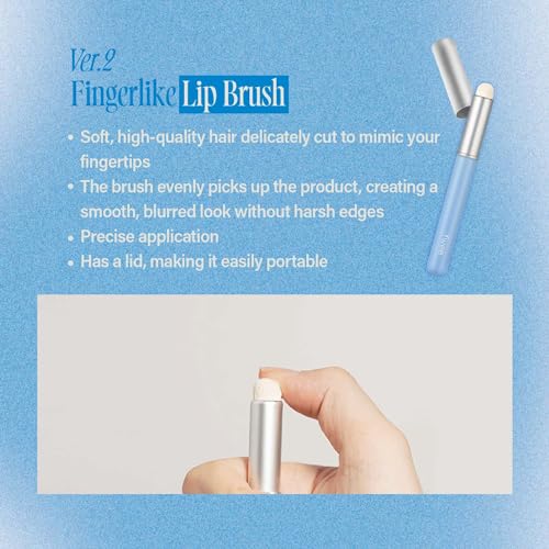 Silicone Lip Brush with Lid – Fingerlike Blending Applicator