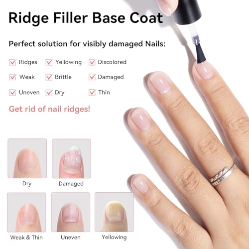 Ridge Filler Base Coat 3-in-1 Nail Strengthener