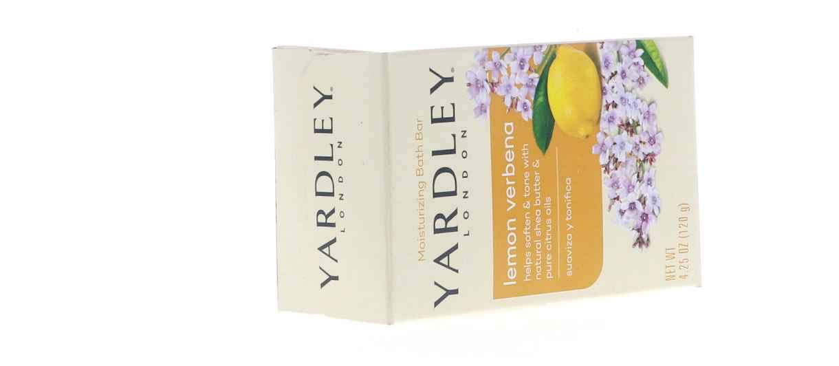 Yardley London Lemon Verbena with Shea Butter & Pure Citrus Oil Moisturizing Bar 4.25 ozr (Pack of 12)