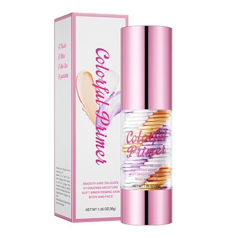 3 In 1 Primer for Face Before Makeup, ??One Step Color Corrector, Oil Control?? Waterproof & Sweat-Proof??, Suitable for All Skin Types