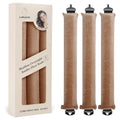 Jumbo Satin Heatless Hair Curler Rods for Overnight Curls - 3 Pack