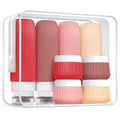 TSA-Approved Travel Toiletries Bottles & Jars 8-Pack
