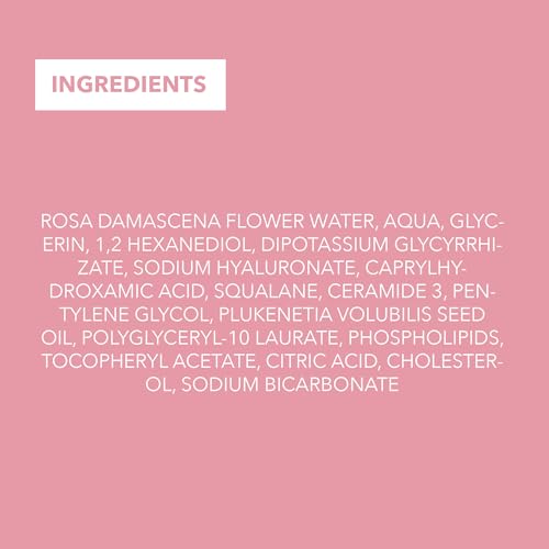 RARE Paris - Exception Ros?e - Regenerating Facial Mist - Hydrating & Refreshing - With Ceramides & Omega-3 & 6 - Brightening, Firming & Revitalizing Rose Water - For Radiant Skin - 1.69oz