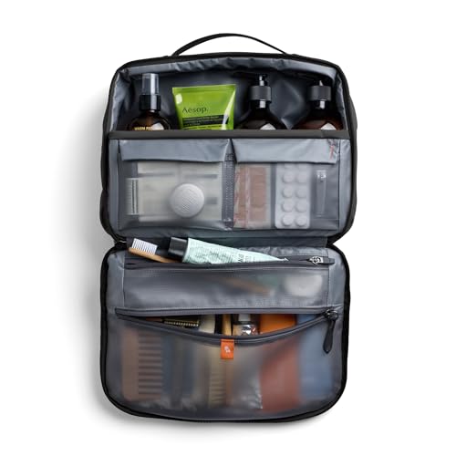 Bellroy Hanging Toiletry Kit Plus - Black Travel Bag, 8L