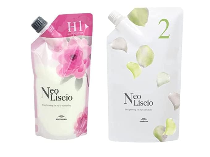 Japanese Hair Straightening Neo Liscio Hair Rebonding Straightening Permanent Set Of H1(400g) + 2(800g)