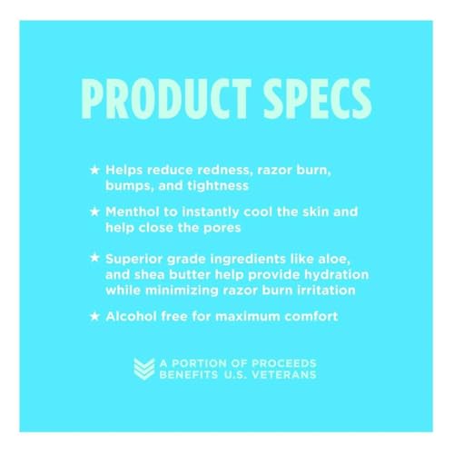 Duke Cannon Supply Co. - Ice Cold Cooling Effect After-Shave Balm, (6 oz) Closes Pores and Soothes Skins to Prevent Irritation - Sandalwood (2 Pack)