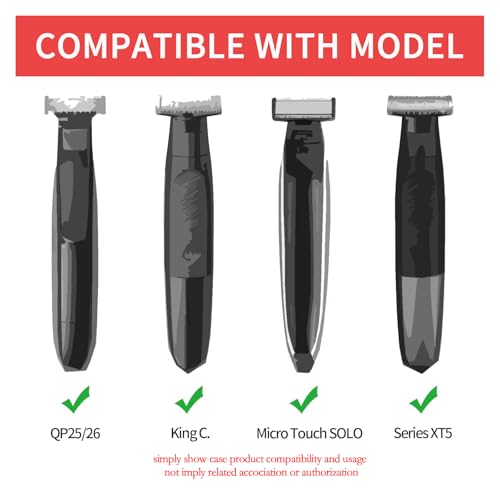 LinMei Hard Case Compatible with One Blade Trimmer, Travel Organizer Carrying Box for QP2520, QP2530, QP2620, QP2630 Face & Body Electric Trimmer Shaver