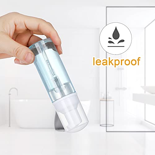 35 pcs 2oz Foam Soap Dispensers Mini Cleaning Plastic Refillable Travel Bottles with Pump for Hand Sanitizer Lash Shampoo Castile Liquid