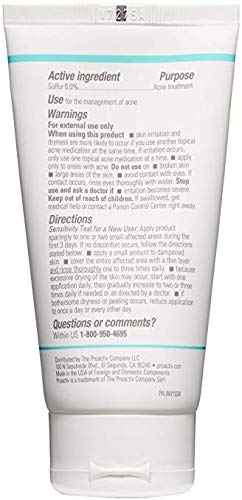Proactiv Skin Purifying Acne Face Mask and Acne Spot Treatment, Detoxifying Facial Mask with 6% Sulfur, 90 Day Supply, Cream, 3 Oz
