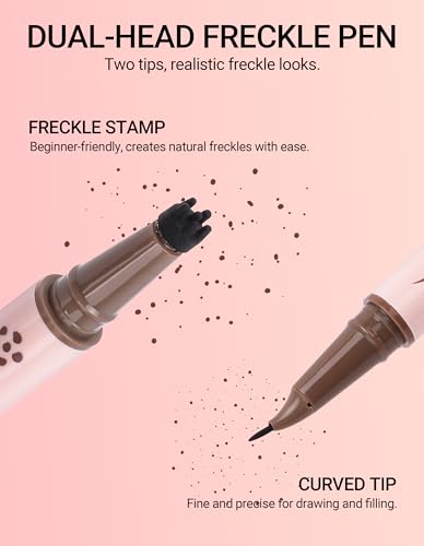 Erinde 2-In-1 Freckle Pen & Stamp Makeup Set - Waterproof