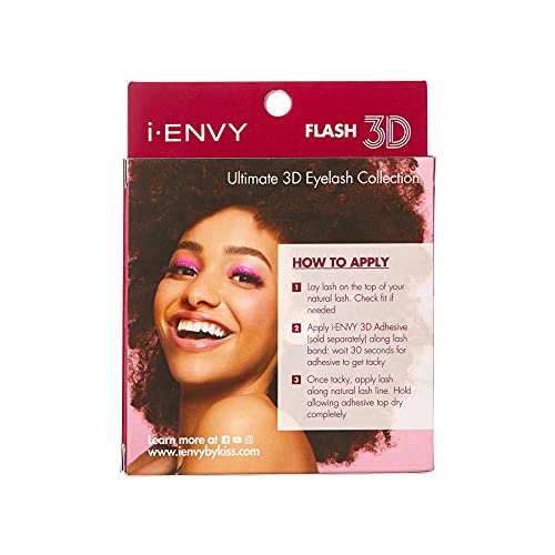 iEnvy False Eyelashes 3 Pairs Fluffy and Natural Multiangle and Volume Faux Mink Lashes (11)