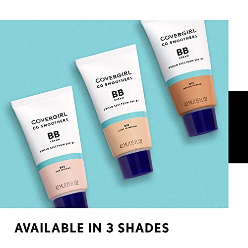 COVERGIRL Smoothers BB Cream, Lightweight, Light to Medium | Hydrating | SPF 21 | 1.35 Ounce | Pack of 2
