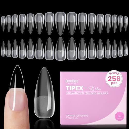 Beetles Tipex Lite Instant Apex Nail Tips, 256pcs, 16 Sizes